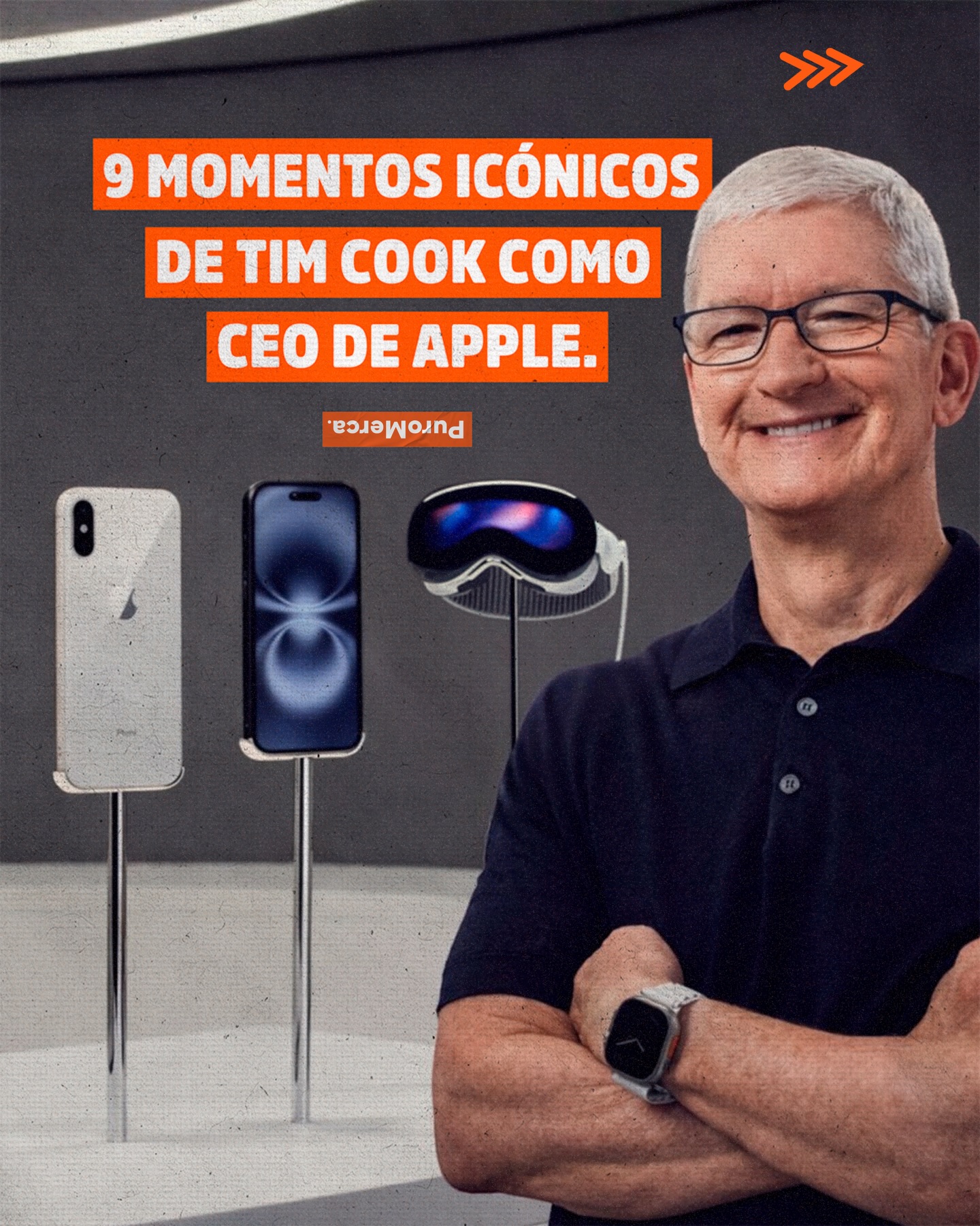 Pocas historias en el mundo empresarial son tan contundentes como la de Tim Cook al frente de Apple. Este 20 de abril de 2026, la compañía anunció su salida como CEO, dejando un legado que redefinió lo que significa liderar una empresa en el siglo XXI. 🍎📲

¿Cuál de estos momentos crees que define mejor el legado de Tim Cook al frente de Apple? 👇

#PuroMerca 🧡