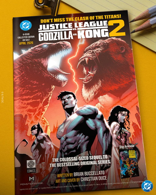 A monstrous addition to the collections of comic and creature lovers alike. Have you picked up your copy of Justice League vs. Godzilla vs. Kong #2 yet?