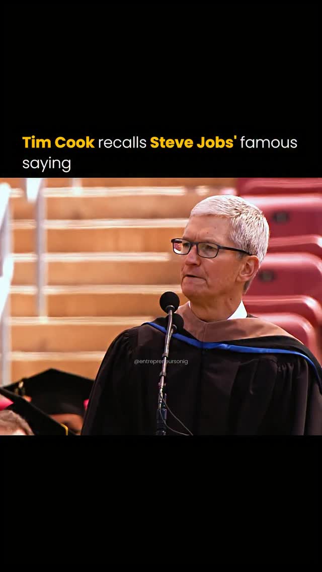 Steve Jobs and Tim Cook shaped Apple in very different but complementary ways. 

Jobs was the visionary who redefined entire industries, while Cook focused on execution and turned Apple into one of the most efficient and valuable companies in the world.

Cook joined Apple in 1998 to fix its struggling operations. He later became CEO in 2011 after Jobs stepped down, continuing the culture of focus, product quality, and long-term thinking that Jobs had built.

Follow (@entrepreneursonig) for everything related to entrepreneurs.

Media: Stanford