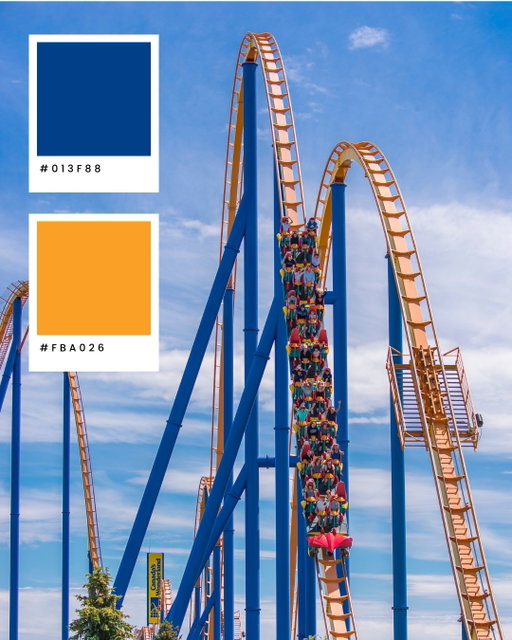 The colours behind the thrills. 🎨 😍 

If you could design your dream coaster, what two colours are you choosing?🎢