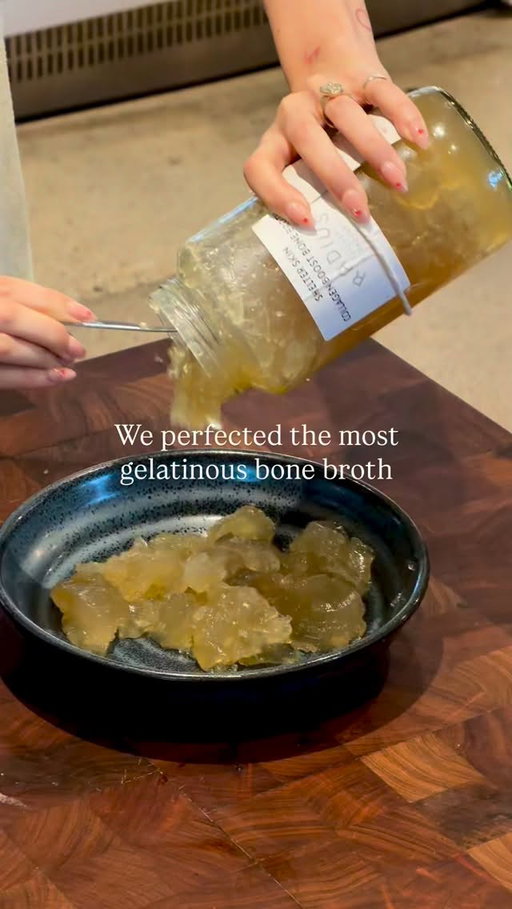 LA has smoothies with collagen supplements, Austin has bone broth with natural collagen. This collaborative broth between Radius and Shelter Skin is full of collagen, minerals, and nutrients. Each jar comes with a Shelter Skin  tallow moisturizer sample so you can nourish your skin from inside and out. Come get one while supplies last!