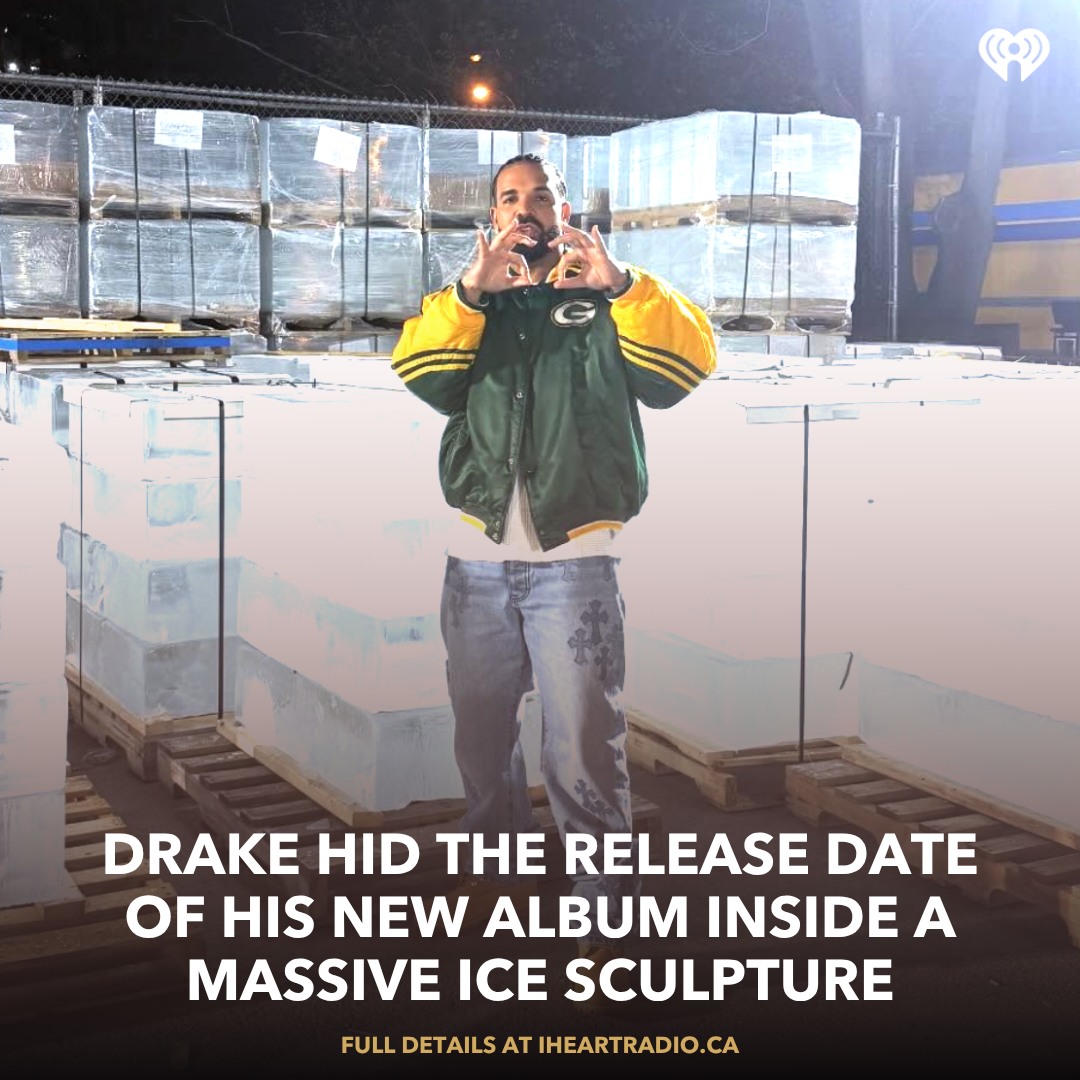Drake's long-awaited new album, Iceman, is finally on its way and the release date is somewhere inside a massive ice pyramid that was constructed in downtown Toronto on Monday (April 20).

On his socials, the Toronto rapper announced fans could unlock the mystery to his new album's release at "81 BOND STREET DOWNTOWN TORONTO," where the installation occupied in the parking lot of the Bond Hotel.