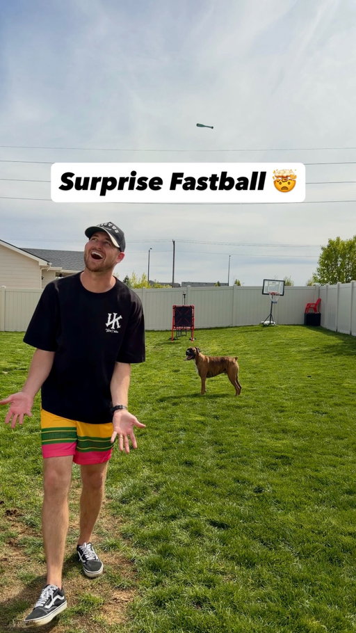 How… How! 😫 I thought the surprise fastball was a guaranteed strikeout! 

#sports #baseball #homerun #dinger #softball