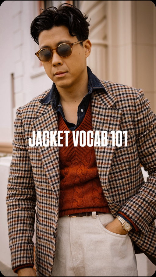 This is Intro to Jackets 101 - Attendance is Mandatory ✍🏼

Here’s a list of jacket/sportcoat features that you will commonly encounter while shopping, especially when it comes to classic menswear. Know that this is just the tip of the iceberg as there’s a lot more options out there but these are the essentials. Save this in your back pocket to reference when necessary!

FUN FACT: 99% of these jackets are available for made to measure at @collaro_co 😉

#classicmenswear #sportcoat #safarijacket #menswear #tailoring