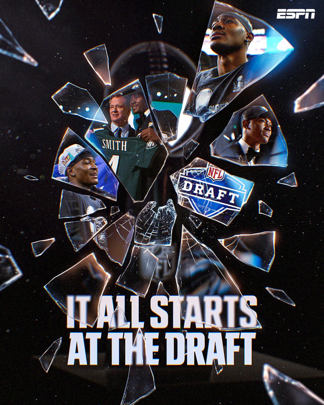Heisman Trophy winner 🏆
10th overall pick in the 2021 NFL draft 🦅
Super Bowl champion 💍

It all starts at the NFL draft 👀

(via @philadelphiaeagles, @nfl)