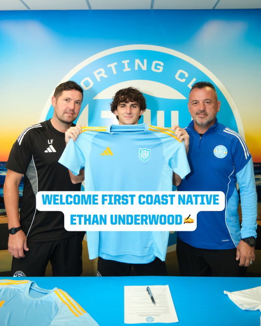 🚨OFFICIAL SCJA SIGNING🚨
Join us in welcoming @ethan_soccer19 to the USL Championship League! 
Making history as the youngest player in Sporting JAX 🔥⚽️
#ProSoccerProJAX