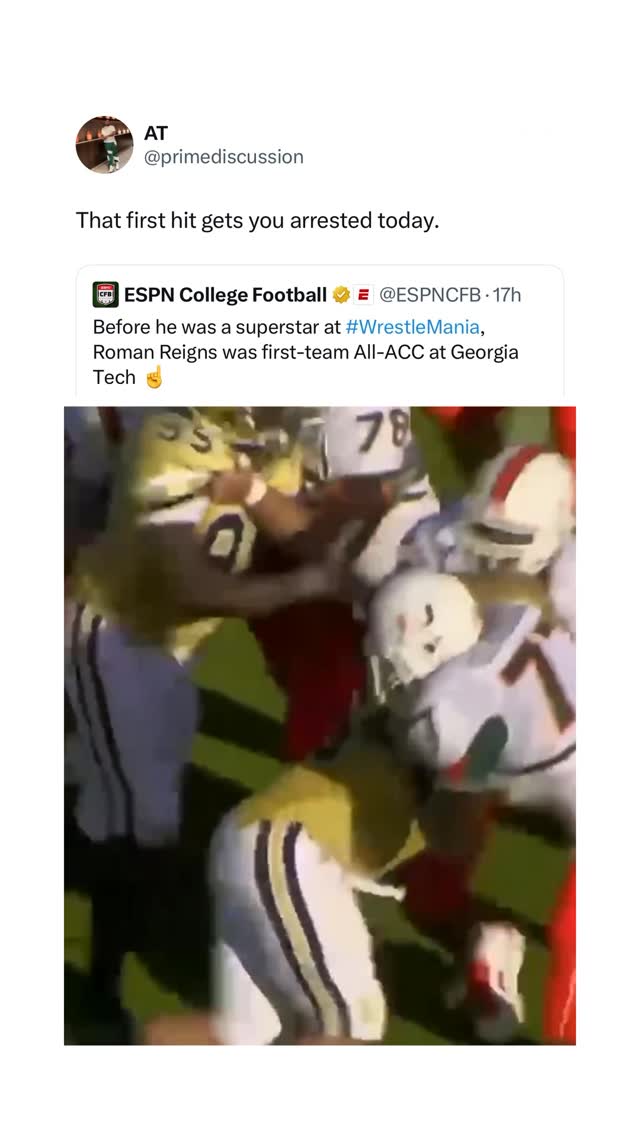 Roman Reigns was a star 🌟 

(Via @espncfb)