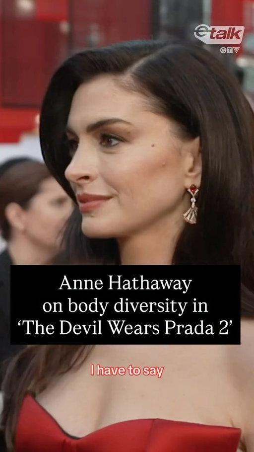 THIS MOVIE IS FOR EVERYONE 👏❤️

Anne Hathaway explained why it was so important to her that the models in ‘The Devil Wears Prada 2’ showcase a range of body types and sizes. She told the story about her conversation with producers at the New York City red carpet premiere of the film. 

Watch more interviews from the red carpet on Etalk’s YT. 

Are you excited for the new movie?

‘The Devil Wears Prada 2’ hits theatres May 1. 

#TheDevilWearsPrada #AnneHathaway #Fashion #RedCarpet #BodyPositivity