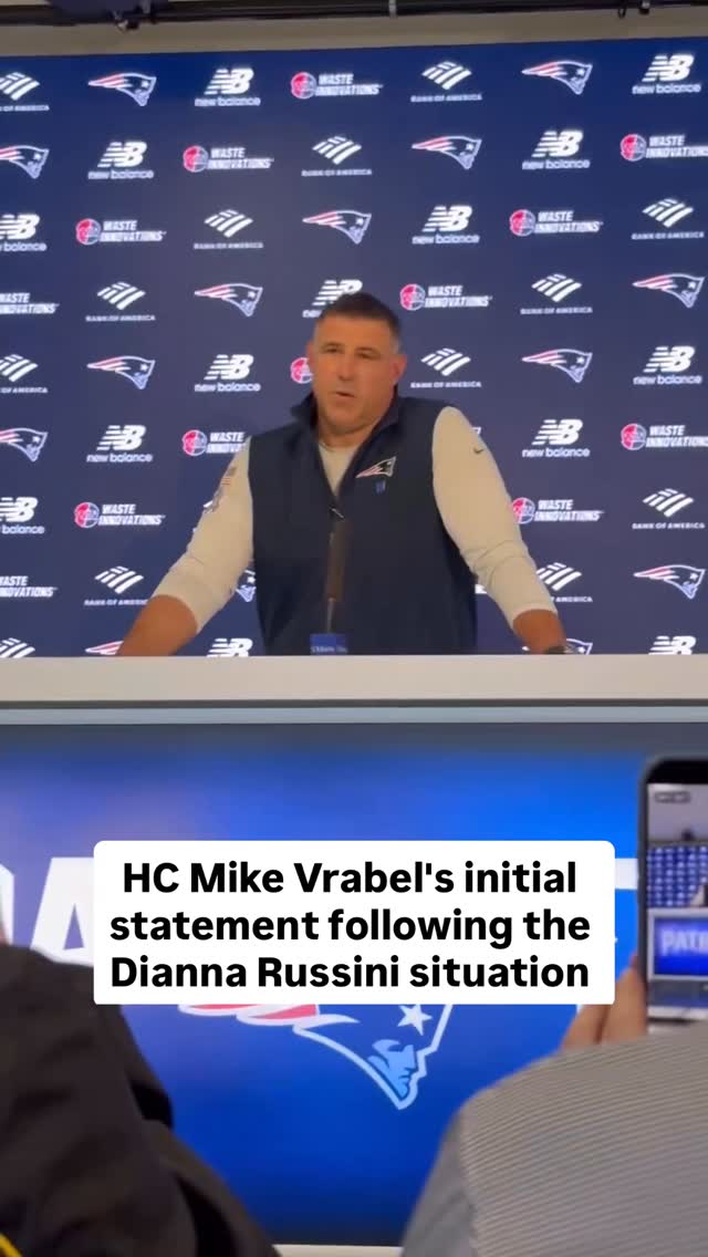HC Mike Vrabel’s initial statement following the Dianna Russini situation 

The NY Post published photos of Patriots coach Mike Vrabel and top NFL reporter Dianna Russini holding hands and hugging at an adults-only resort in Sedona, Arizona in late March — both are married to other people. ￼ Both denied wrongdoing, claiming it was an innocent interaction among a group of six people. ￼ The Athletic conducted its own investigation, which didn’t convince them the relationship was entirely innocent — and Russini resigned. ￼ The NFL confirmed Vrabel would not be investigated ￼, and the Patriots said it’s “business as usual.” ￼​​​​​​​​​​​​​​​​

(Via Mark Daniels on X)