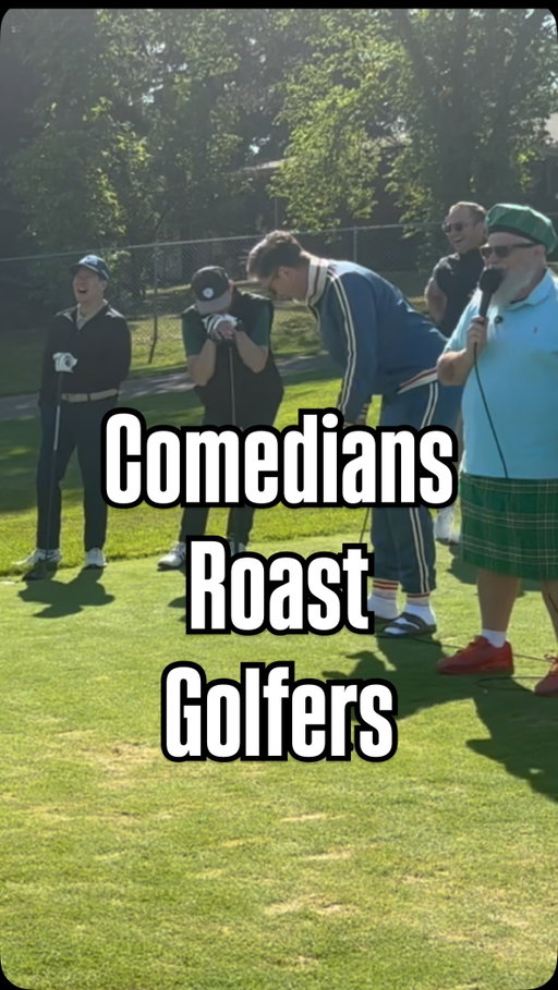 👀🤣Great calves come with a price at the @greatoutdoorscf Heckle Hole with @atomicimprov #golf #comedy #roast #golfaddict #yeg