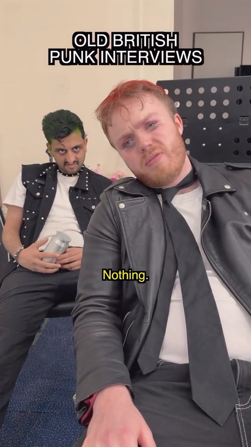 We don’t even like music!! It’s rubbish!! Feat. @jakebhardwajtv @horatiogouldcomedy 

I’m on a UK stand up tour btw. Link in bio. 

#vintage #british #punk #parody #sketch