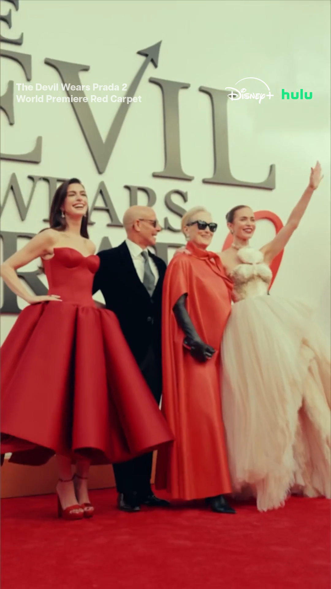 That's all. 👠 Rewatch the livestream of The Devil Wears Prada 2 World Premiere Red Carpet on Disney+ and Hulu, and watch The Devil Wears Prada 2 only in theaters May 1. Need to catch up on all your favorite iconic moments? #TheDevilWearsPrada is now streaming on Disney+ and Hulu.