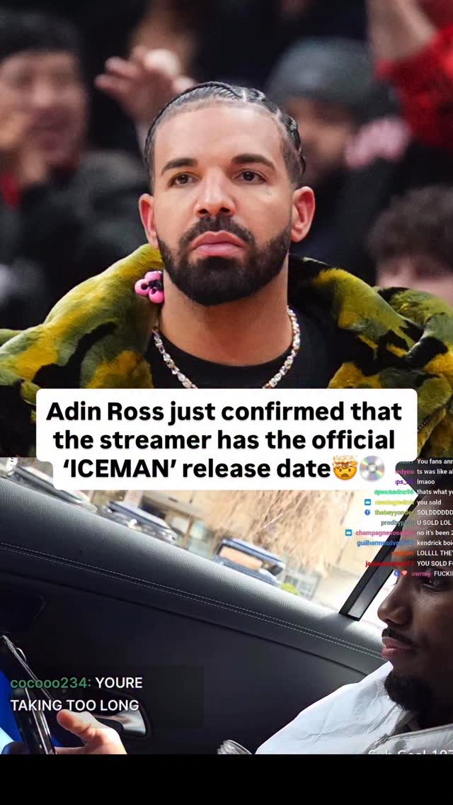 Follow @Bars so you never miss anything Drake related📲

It has been confirmed by Adin Ross that the blue binder actually holds the ‘ICEMAN’ release date 🤯💿