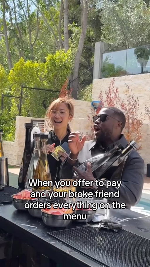 When your friend order everything off the menu be like 🤣