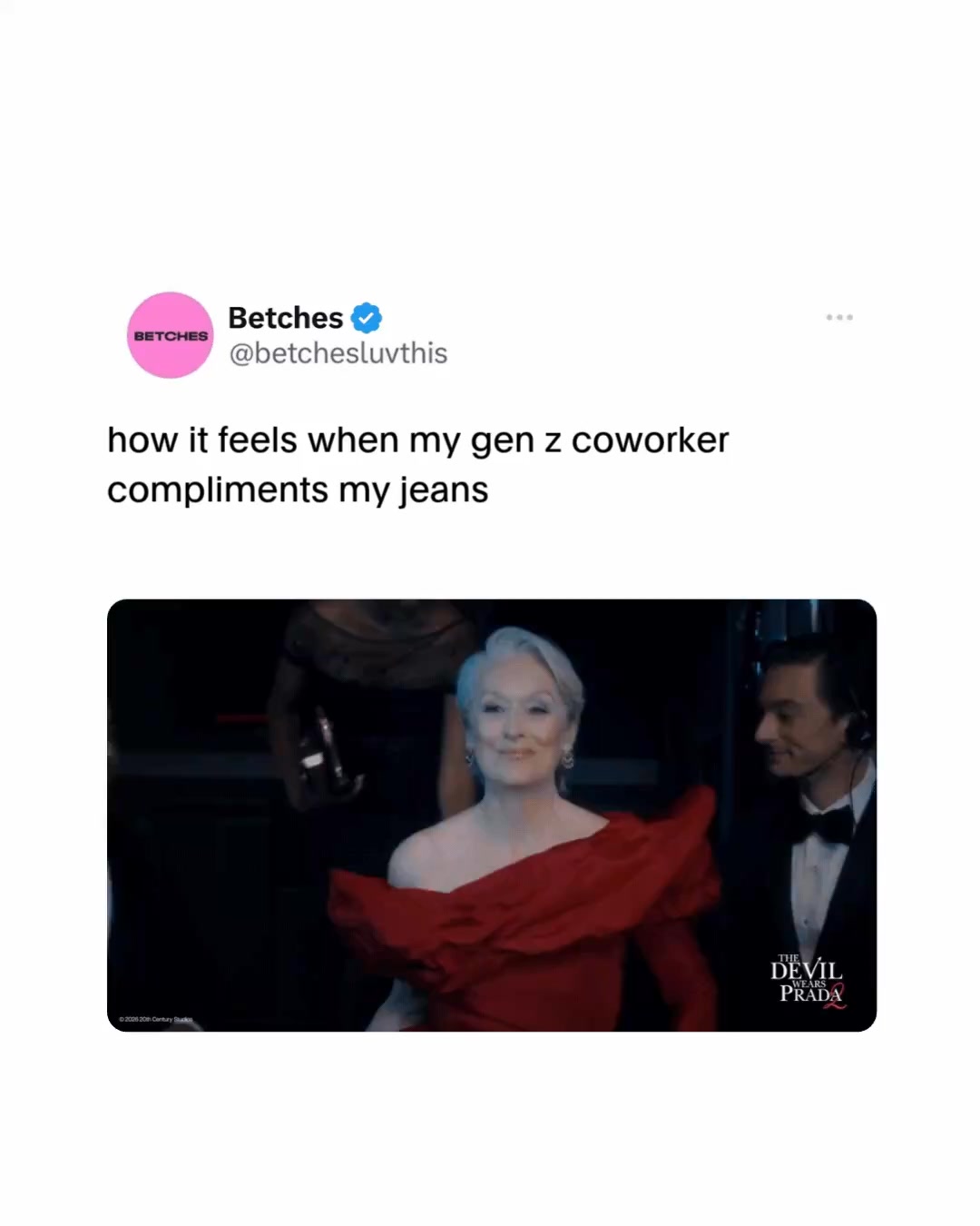 And in that moment, I *am* fashion. Soak up all the high fashion moments when @20thcenturystudios The Devil Wears Prada 2 struts into theaters on May 1st. #ad