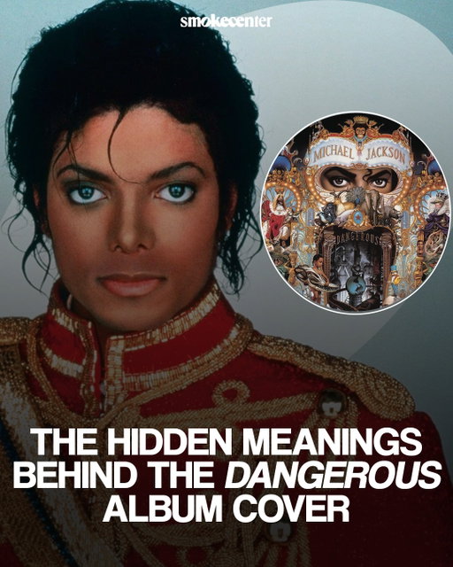 Michael Jackson’s Dangerous album art is a hand-painted masterpiece created by Mark Ryden. It took over six months to complete and is a complex tapestry centered around pop culture and Jackson’s personal history. The concept for the cover was heavily inspired by Hieronymus Bosch’s The Garden of Earthly Delights. 

Hidden in the chaotic, Neverland-style circus is Jackson’s pet chimpanzee, Bubbles. There are also cherubs which symbolize purity and divine victory. The imagery further explores the complexities of fame with the Dog King and Bird Queen. These two animals were modeled after Napoleon and the British monarchy. 

Intertwined in the details are nods to MJ’s own legacy. This includes an allusion to his first solo hit “Ben” and his admiration for the showmanship of P.T. Barnum. If you look closely at the central hand, you’ll see the number 7 which is Michael’s lucky number. There is also a subtle appearance by actor Macaulay Culkin. This is an ode to their close friendship that was rooted in the trials of navigating fame at a young age.

This visual spectacle perfectly set the stage for the Dangerous World Tour which was one of the most successful runs in music history. It grossed over $100 million (the equivalent of over $200 million today) and played to nearly 4 million fans across 69 sold-out shows. 

To this day, the Dangerous cover art remains one of the most detailed and meaningful album covers ever created. It stands as further proof that the King of Pop was an artistic visionary.