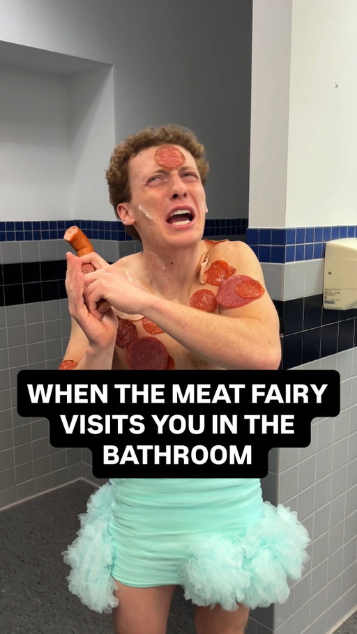 I thought the Meat Fairy was an old wives tale #gurgleusa #delimeat #comedy #skit #bathroom