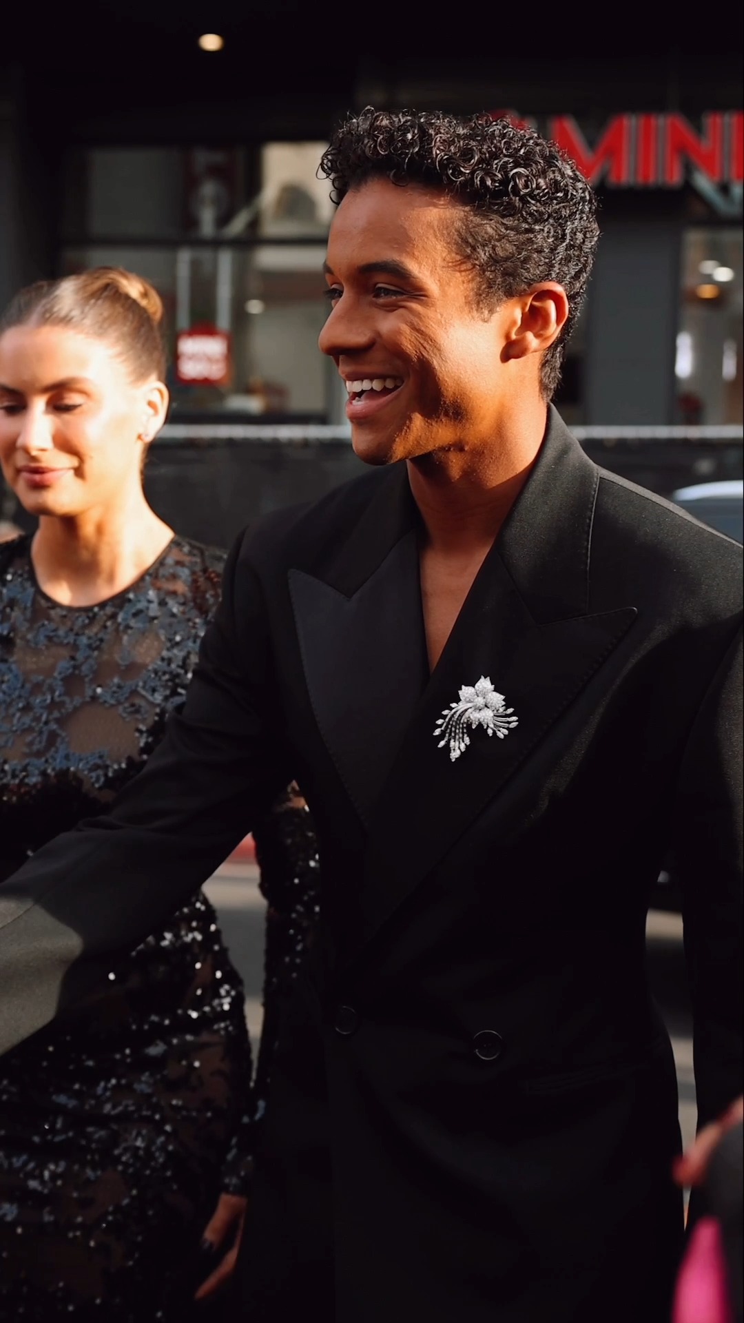 Jaafar Jackson at the Los Angeles premiere of #MichaelMovie.