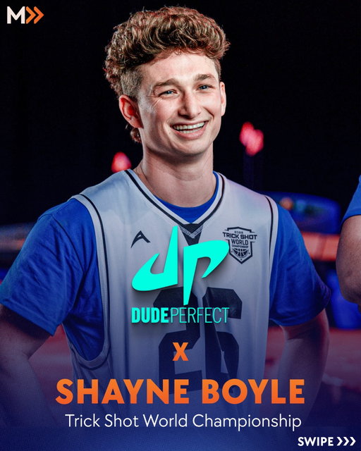 Just some amazing shots of our client, @insaneshayne1 at the @dudeperfect trick shot world championship 😤🔥
