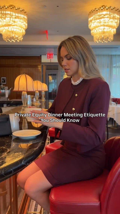 1. Don’t over-explain your title or role 
Bad: “So I’m technically a senior associate but I kind of function more like a VP in terms of what I’m responsible for...” 
Good: “I’m a senior associate at [firm], focused on middle market buyouts.” 

2. How you handle the bill
Bad: Reaching for the bill, offering to split, or making a comment about the price of anything. 
Good: You never touch the bill at a PE dinner unless you are the host. The person who invited you is handling it and acknowledging it out loud makes everyone uncomfortable.

3. How you introduce yourself to someone you already know 
Bad: “Oh we’ve actually met before, it was at the XYZ conference last year, I’m not sure if you remember me...” 
Good: Re-introduce yourself cleanly every time. “Hannah, good to see you again.” Never put someone in the position of pretending to remember you.

4. How you handle not knowing something at the table 
Bad: Bluffing your way through a reference you don’t know — a fund, a deal, a name — and getting caught. Good: “I’m not familiar with that one — tell me more.” Curiosity can be seen as more confident and always beats bluffing.

5. How you follow up after 
Bad: “It was so great to meet you, I’d love to stay in touch!” with no specific next step. 
Good: One specific email the same night referencing one specific thing from the conversation. Just proof you actually paid attention and remembered parts of the conversation.

#privateequity #womeninfinance #investmentbanking #wallstreet #corporategirl