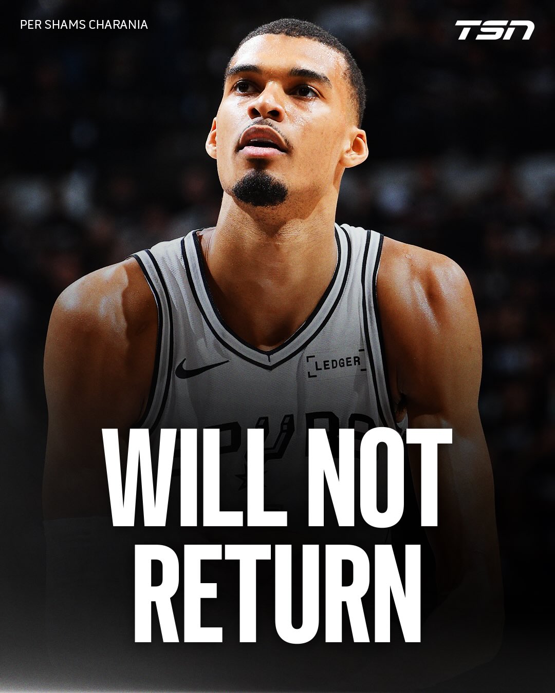 Victor Wembanyama has entered concussion protocol and will not return in Game 2, per @shams.