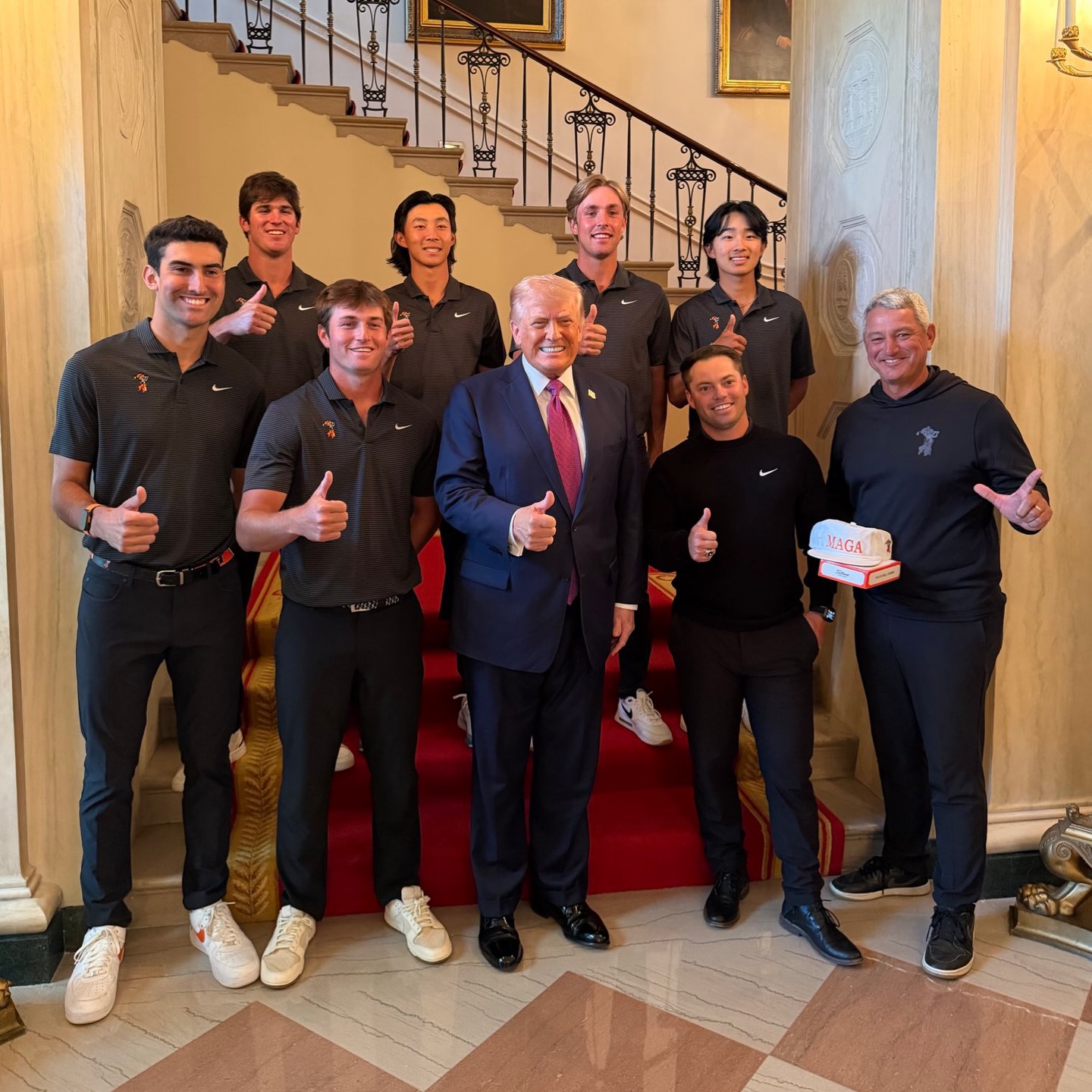 President Trump celebrates Oklahoma State Men’s Golf Team on their National Championship! 🇺🇸