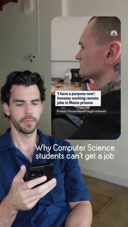 Computer Science students have competition 

*on a serious note, this seems a good initiative, and what rehabilitation should look like. 

computer science, software engineer, coding