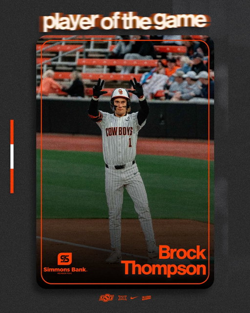 BT had himself a NIGHT 😤

@brocktthompson earned another @simmonsbank Player of the Game 

#GoPokes
