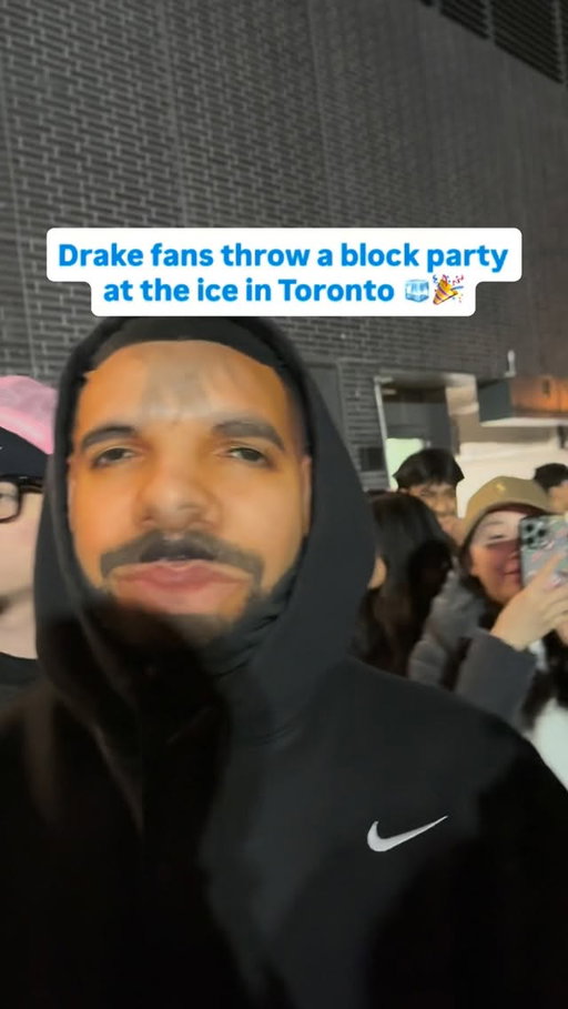 The party never ends 🎉 Even though Drake’s album release date was revealed, the fans are still going!