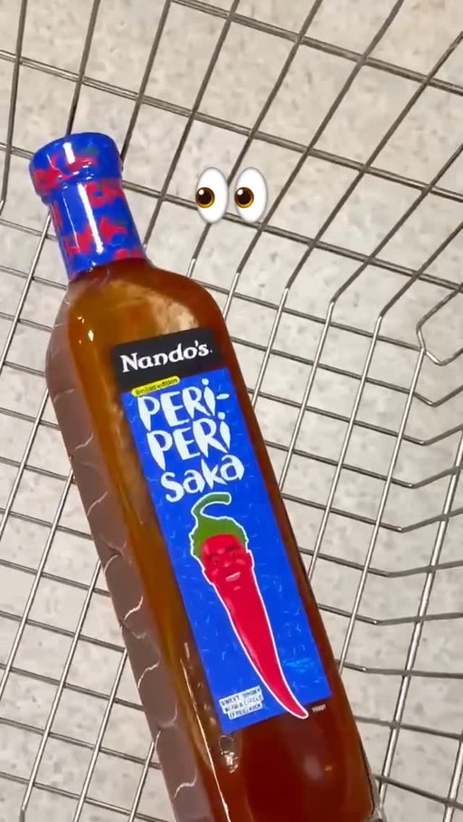 finally. PERi-PERi Saka is now available in ASDA & Tesco🤝 #nandos