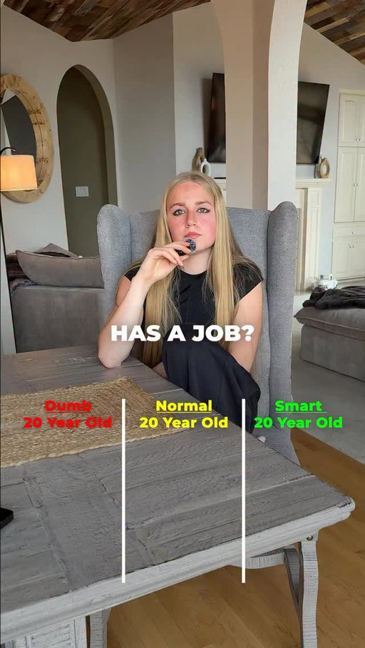 Dumb 20 Year Old vs. Normal 20 Year Old vs. Smart 20 Year Old 

Follow for more business and investing education! 

#business #businessowner #businessowners #businessownertips #businessownership