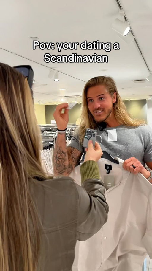 How it is to date a Scandinavian man #pov #humor #viral @henrikjordal