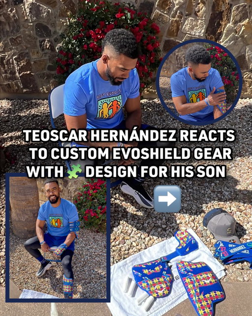 Love seeing @elchino242 repping for his son on the diamond 💪🧩💙