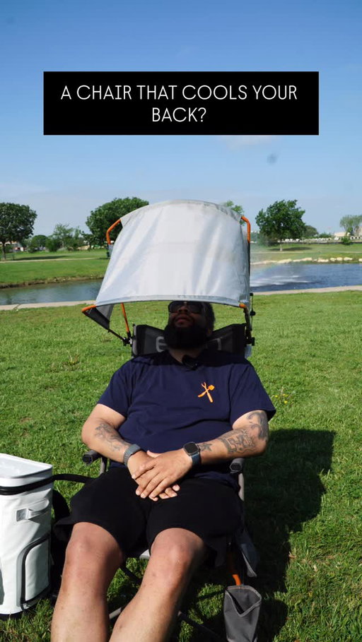 A chair that cools your back? Sign me up! 🧊