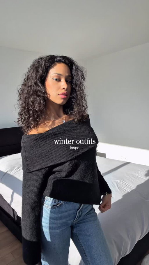 Winter outfits Inspo ✨

Top @hm 
Jeans @dynamiteclothing 

#winteroutfitideas #winterfashion❄️