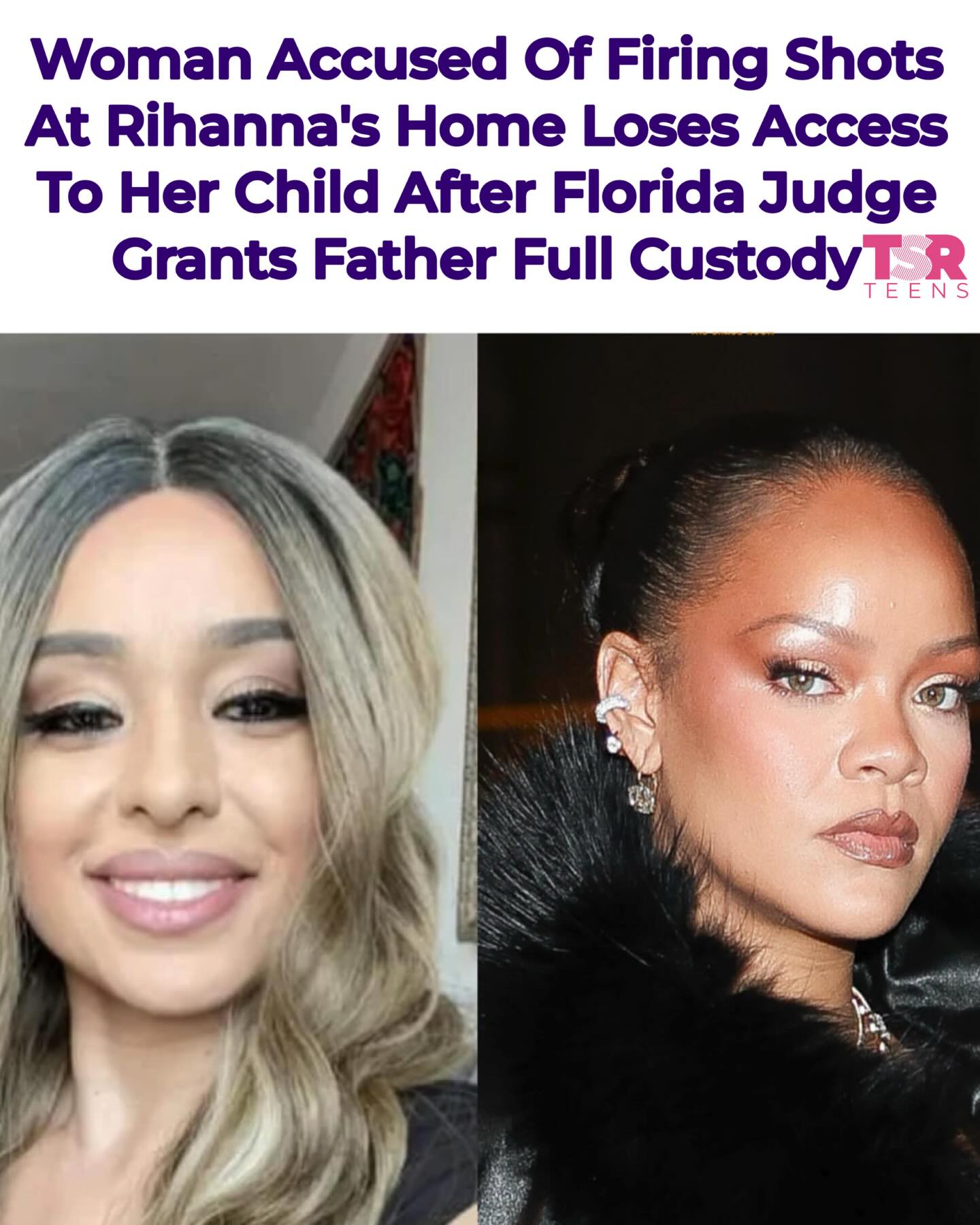 TSR Staff China! @China_lovelace
_________________________ 
#IvannaLisetteOrtiz, the woman accused of opening fire outside #Rihanna’s Los Angeles home, has now lost all contact with her child after a Florida judge ordered that she have zero communication with the child until further notice. 
_________________________
According to @tmz_tv, court documents show the child’s father has been granted 100% time-sharing, giving him full custody and control over all day-to-day decisions. The only way Ortiz could have contact with the child is if the father personally approves it. The custody situation reportedly didn’t start with the alleged shooting. Ortiz had previously been placed on an involuntary psychiatric hold in Florida, which she claimed was based on false accusations, though the judge still noted concerns. _________________________
Reports state Ortiz was arrested in March and charged with attempted murder after authorities say she drove to Rihanna’s Los Angeles property and fired multiple rounds. Law enforcement sources say Rihanna was at home with her three children at the time. _________________________
Ortiz is currently being held without bond as the California criminal case moves forward. Meanwhile, the Florida court has paused the broader custody battle, ruling that the request to modify custody won’t go to trial until the criminal case tied to the shooting is resolved. ✍🏾#TSRStaffAS #TSRStaffTC 📷:(@gettyimages)