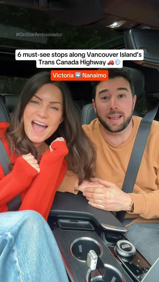 6 must-see stops along the island’s Trans Canada Highway! 👇

#OnStarAmbassador | AD

Did you know that the Trans Canada Highway is one of the world’s longest highways, spans from the Pacific to the Atlantic ocean and starts right here in Victoria, British Columbia? 

The island section goes from Victoria to Nanaimo, and we’re showing you some of the best stops to make along the way!

1. Goldstream Provincial Park - A lush rainforest stop known for its waterfall, Niagara Falls, and its seasonal salmon runs.

2. Malahat Summit Viewpoint - a quick pit stop on the Malahat with panoramic views over the Saanich Inlet.

3. Hank’s Bakery - One of our favourite island bakeries with incredible pastries, sandwiches, and coffee.

4. Stocking Creek Falls - An easy 2km hike leads you to a beautiful hidden waterfall oasis.

5. Ladysmith - An extremely charming town which is home of “The Greatest Street in Canada” and an amazing beach.

6. Jack Point and Biggs Park - A unique coastal walk featuring white limestone formations and incredible ocean views.

We make driving this stunning stretch of highway even more enjoyable by using OnStar’s Available Super Cruise driver assistance tech. 

Hands free driving has changed the road trip game and allows us to relax and focus on making memories 😌

*Always pay attention while driving and when using Super Cruise. Always use Super Cruise in accordance with local laws. Do not use hand-held devices. Visit onstar.ca/en/supercruise for compatible roads & full details.

@onstar @cadillaccanada @gmcanada #BetterNeverStops