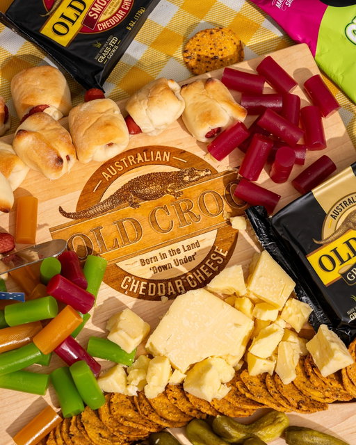 You brought fruit again? Cute. 🐊 We brought Old Croc Cheddar.

Grand Reserve. Sharp. Extra Sharp. Smoked. The good stuff, plus a little something sweet from @darrellleausa  and a board from @jkadamsco  to hold it all together.

Crunch. Salt. Sweet. Sharp. Because this is what a picnic looks like when you don’t play it safe.

What’s going on your board? 👇

Next stop: @walmart. Cheese aisle. You know what to do. Peep the link in bio. 👀

#OldCroc #croclife #picnicinspo #sharpcheddar #walmart