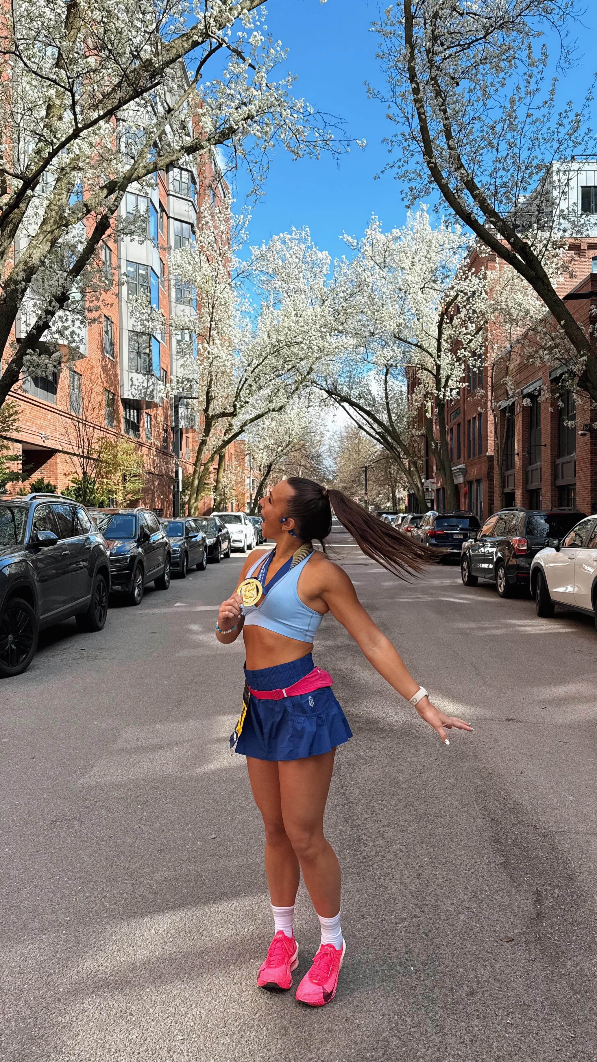 The Boston Marathon was such an epic experience! Now I am finally slowing down and recovering with all these products from @hyperice so I can be back to training as soon as possible!