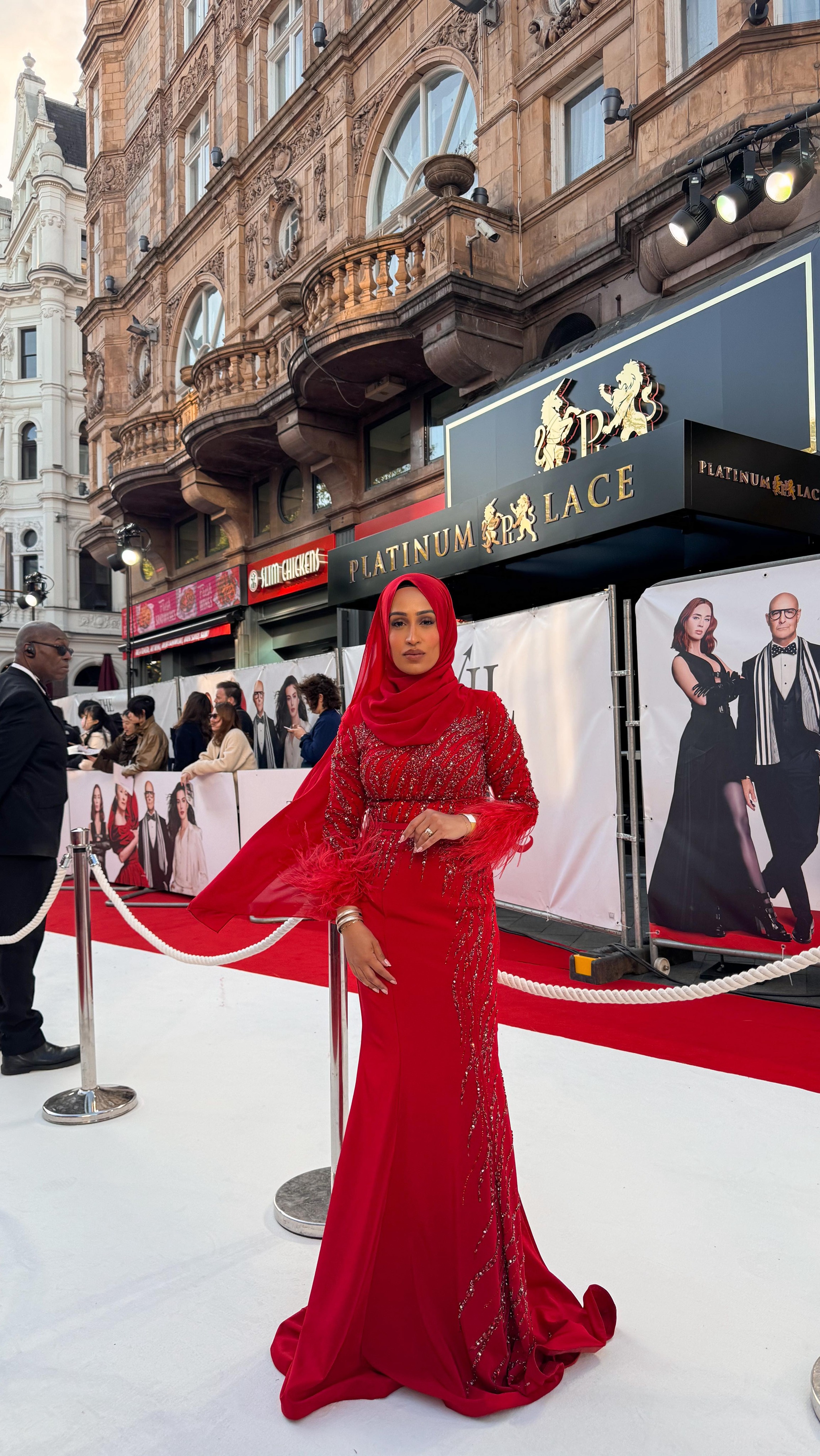 The European Premier of #TheDevilWearsPrada2 - that’s all 👠

No but seriously I’m screaming, crying, throwing up - because how is this my life?! The original movie was my all time fave go to comfort movie during my teens (alongside confessions of a shopaholic!!) so to be here at the European premier with the stars on the red carpet?! UNREAL!! 

Had the dress mentally planned since I saw the first teaser and @lelandresses came through!