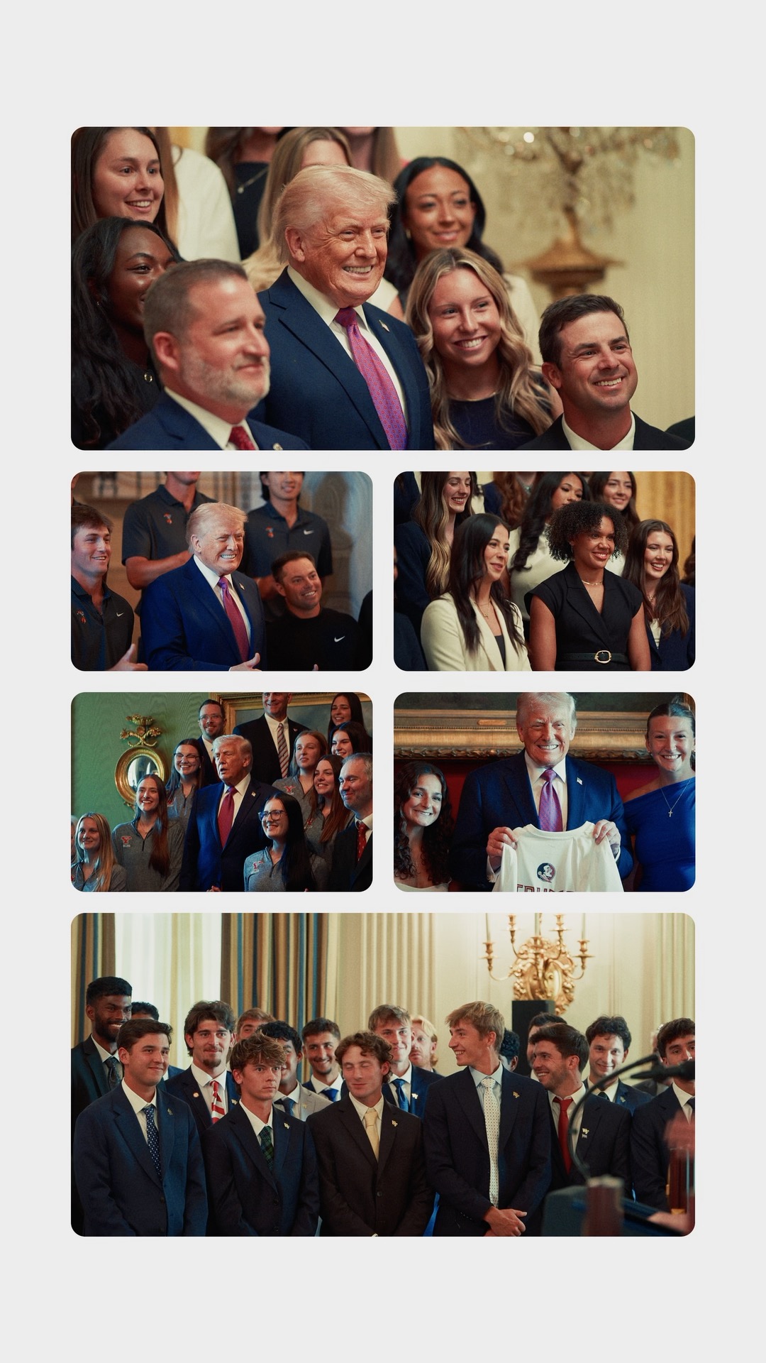 NCAA CHAMPIONS IN THE WHITE HOUSE 🏆