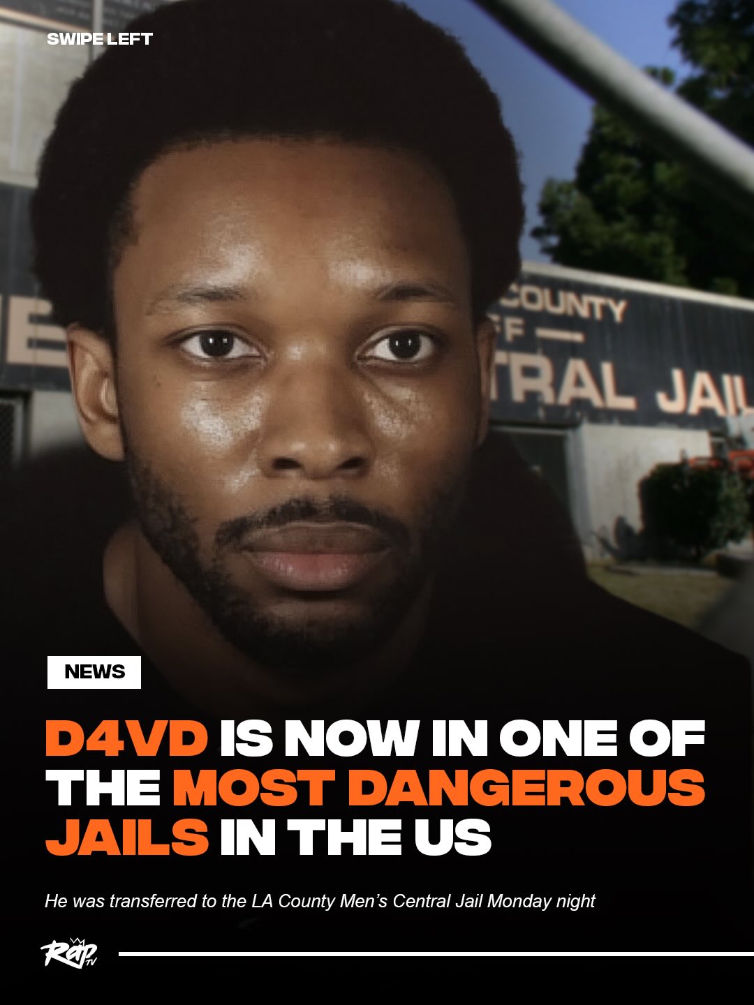 D4vd has been transferred to LA County Men’s Central Jail‼️

TMZ reported that D4vd was transferred to a segregated single cell for his protection on Monday night. He will not have contact with visitors or other inmates, and law enforcement sources told the outlet that his cell is “dirty and smells.”

LA County Men’s Central Jail is widely considered to be one of the most dangerous jails in the US.