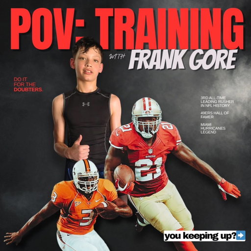 HIGHLIGHT OF MY WEEK ⭐️⭐️⭐️⭐️

we do it different over here! got the chance to work out and get trained by @frankgore. it's one thing to be around one of the best to ever do it, whole other level to train side by side 😅 thank you for pushing me to be GREAT...do it for the doubters.🫡

@thesystem8
