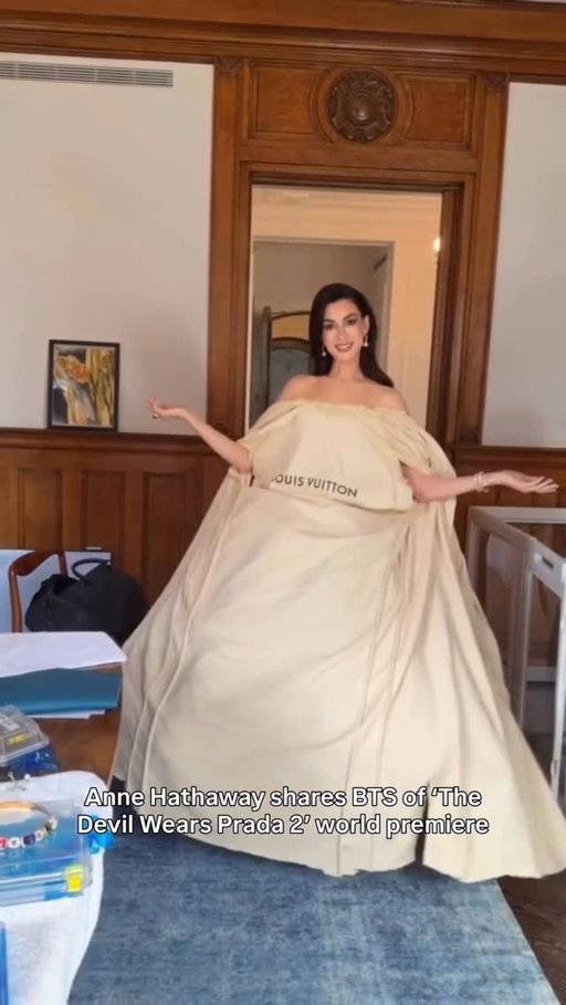 Actually, that’s not all…#AnneHathaway just gave us a BTS look at the ‘The Devil Wears Prada 2’ world premiere in NYC  on Monday night.

📷: @annehathaway