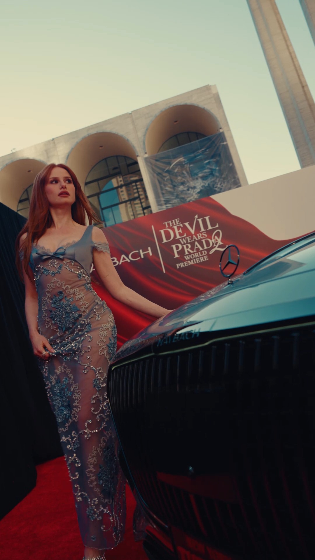 The Mercedes-Maybach goes with the look, don’t you think?​

Come along with Madelaine as she gets ready for The Devil Wears Prada 2 premiere and arrives… in style. 💋​

#TheDevilWearsPrada2, in theaters May 1st