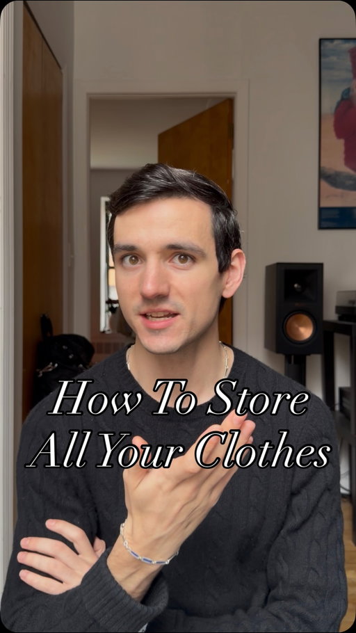 Proper clothing storage is essential. There’s niche storage solutions for furs or other exotics but otherwise, keep it simple, don’t over wash, and don’t hang your knits!

#clothingstorage #closettour #wardrobe #fashion #storage