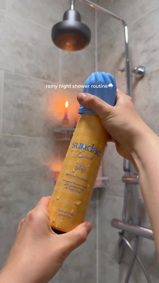 asmr rainy night shower in the uk sounds🌧️ 

products 
@sundaebody buttery croissant  whipped shower foam 
@sanexuk body wash 
@smuutiskin watermelon dew toner mist 
@nealsyardremedies wild rose serum 
@erborian_uk centella barrier cream 
@caudalie eye cream 

#asmr #asmrsounds #showerroutine