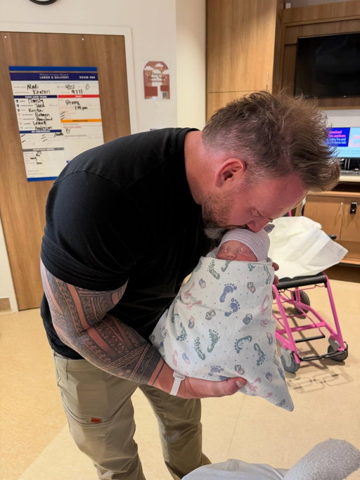 Welcome to the world BRONX KEATON HOSKINS….. 
38lbs and 2 1/2 feet long
@madi___mae and Bronx are healthy and good. Thank you to all the prayers….My son, I have waited a long time for you, I cannot wait for what this life holds for you my boy.