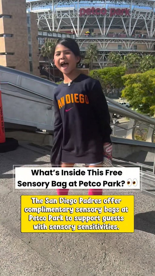 Sensory bags are available at Guest Services around Petco Park, making the game more inclusive for fans of all ages. These bags are available at Guest Services locations (sections 108, 131, or 303) and the Sensory Activation Vehicle in Park Blvd Plaza.

Big thanks to @tickpick for the awesome last-minute ticket deal, don’t forget to use code PADRESBLOGGER for $10 off!

#petcopark #tickpick #sensory #padres #sandiegopadres