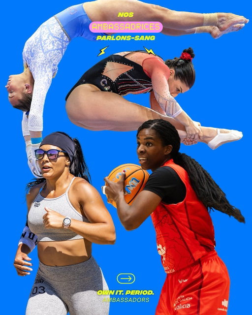 Troisième cohorte d’ambassadrices de notre campagne PARLONS-SANG 👑⚡️❤️

On est fières de présenter :
🏀 Jessica Féquière @fequiere_15 — joueuse de basketball professionnelle
🏋🏻‍♀️ Camille Vigneault @camvign.pht — athlète de CrossFit
🤸‍♀️ Zoé Cardin @zoecadrin — gymnaste équipe Canada
🤸‍♀️ Sophie Méthot @soph_methot — trampoliniste olympienne

Au centre de cette campagne : leurs voix et leurs expériences vécues.
Pour ouvrir la conversation sur la santé des femmes dans le sport - parce qu’il est temps d’en parler, pour vrai.

À travers leurs mots et leurs expériences vécues, elles ouvrent la conversation sur la santé des femmes dans le sport - parce qu’il est temps d’en parler, pour vrai.

Suivez la série pour entendre leurs histoires. ⚡️

-

Third group of ambassadors for our OWN IT. PERIOD. campaign 👑⚡️❤️

We’re proud to introduce:
🏀 @fequiere_15 — Professional basketball player
🏋🏻‍♀️ @camvign.pht — CrossFit athlete
🤸‍♀️ @zoecadrin — Team Canada gymnast
🤸‍♀️ @soph_methot — Olympic trampolinist

At the center of this campaign : their voices and lived experiences.
To open the conversation about women’s health in sport - because it’s time we talked about it, for real.

Follow the series to hear their stories. ⚡️

Merci à nos partenaires / Thanks to our partners
@suttonquebecofficiel 
@radu_et_audrey 
@collectivepivot 
@insquebec 
@egaleaction 
@iris.arlo 
@cestbeau.co 
@hexaphysio 
@lavieenrose 

#ParlonsSang #OwnItPeriod #FemmesDansLeSport #WomenInSport AthlètesFéminines